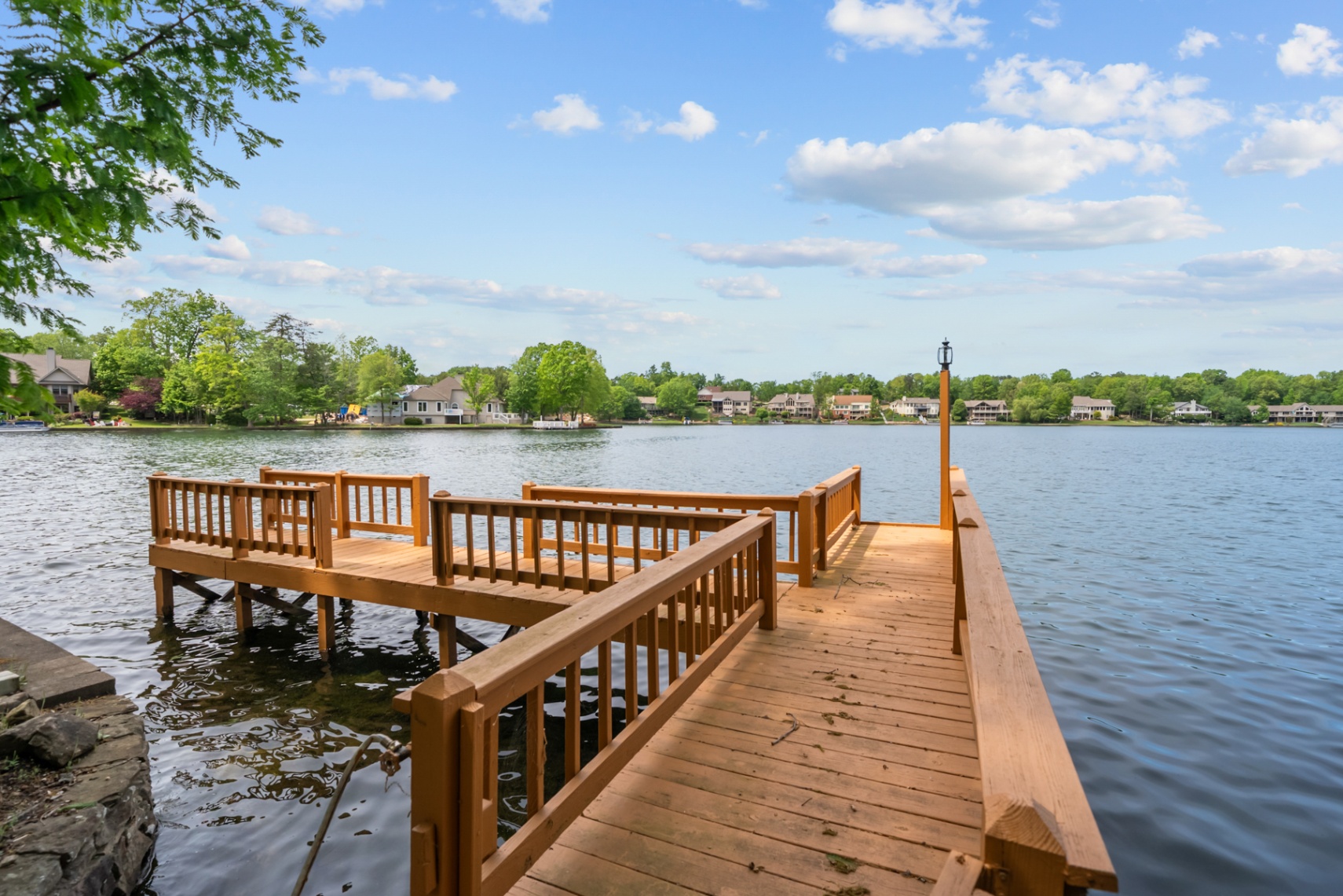 Private dock extending into Lake Dartmoor